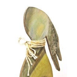 Zając drewniany Hand Made Ręcznie malowany 42cm